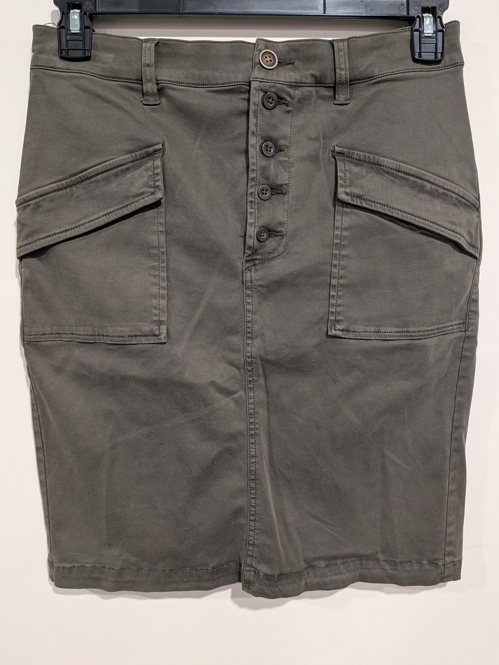 Anthropologie Pilcro Button-Front Utility Skirt